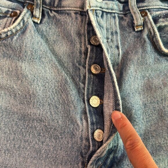 AGOLDE STELLA DENIM JEAN SHORTS SIZE 28 - Picture 6 of 10